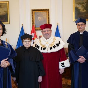 Renewal of Prof. Maria Koczerska’s doctoral degree. Credit: Mirosław Kaźmierczak/UW