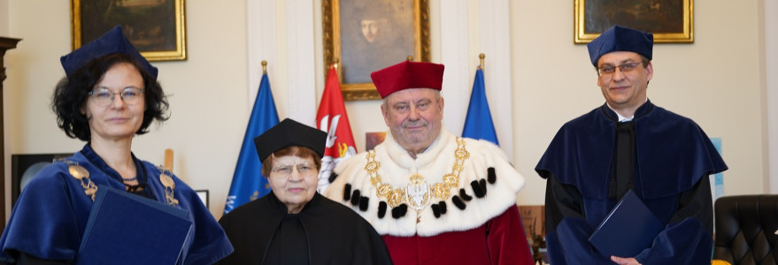 Renewal of Prof. Maria Koczerska’s doctoral degree. Credit: Mirosław Kaźmierczak/UW