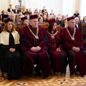 Renewal of Prof. Maria Koczerska’s doctoral degree. Credit: Mirosław Kaźmierczak/UW