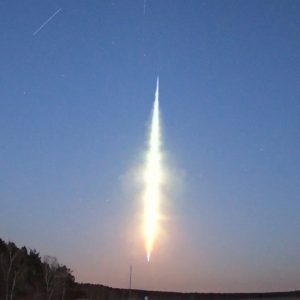 A fireball recorded by the SN45 station in Niedźwiady. Source: Astronomical Observatory UW