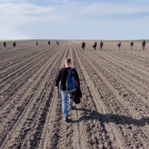 A group search for a meteorite. Source: Astronomical Observatory UW
