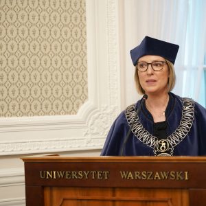 Ceremony to award an honorary doctorate from the UW to Prof. Adam D. Rotfeld. Credit: Mirosław Kaźmierczak/UW