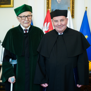 Renewal of Prof. Jacek Lipkowski’s doctoral degree. Credit: Mirosław Kaźmierczak/UW