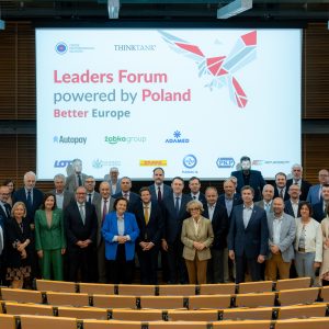 Leaders Forum powered by Poland: Better Europe. Credit: Mirosław Kaźmierczak/UW
