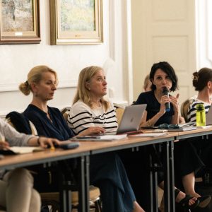 Meeting between the HTU and the directors of the UW doctoral schools. Credit: Kamil Leczkowski/ESC UW