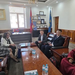 Visit by a delegation from the University of Warsaw to Mongolia. Source: UW