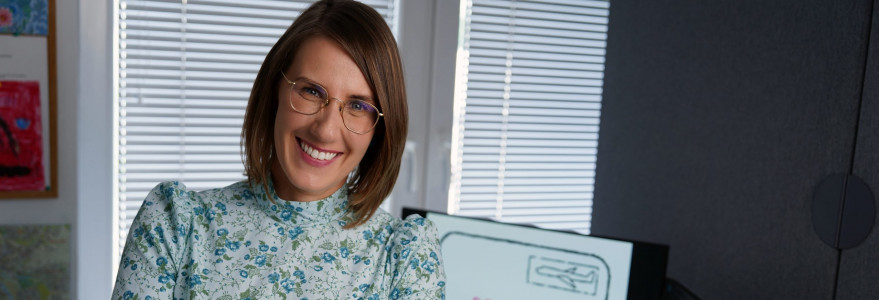 Dr Agnieszka Radziwinowiczówna, an ERC Starting Grant laureate. Fot. M. Kaźmierczak/UW