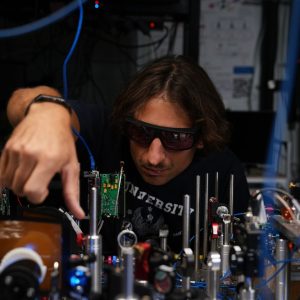 Prof. Michał Parniak from the Faculty of Physics and the Centre of New Technologies at the UW has received a Starting Grant from the European Research Council (ERC) to carry out the project “Quantum Rydberg Antenna Systems” (QURA). Credit: Mirosław Kaźmierczak/University of Warsaw
