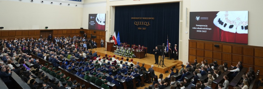 Inauguration ceremony for the 2026/2027 academic year at the UW. Photo: Mirosław Kaźmierczak/UW
