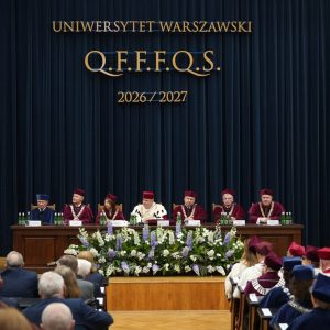 Inauguration ceremony for the 2026/2027 academic year at the UW. Photo: Mirosław Kaźmierczak/UW